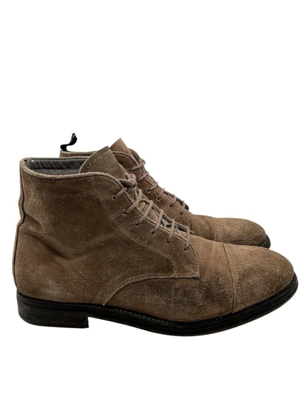 All Saints Mens Cap Toe Ankle Boots Suede Leather Lace up Men’s Size 43 EU/10 US